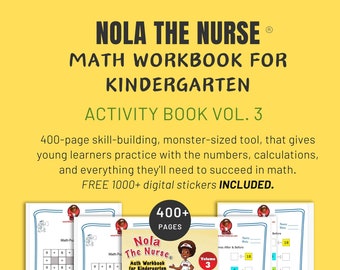 Children's Activity Book | DIY Activity Book| Math Book | Math | Kindergarten Homeschool |Digital Sticker Pack | INSTANT DOWNLOAD