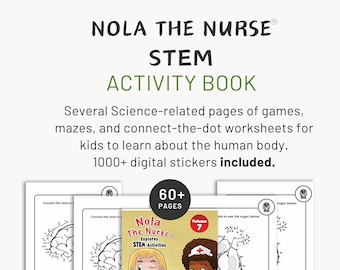 Children's STEM Activity Book |diy Activity Book| Stem Book | Kid Science | Human Science Kid Book |Digital Sticker Pack | INSTANT DOWNLOAD