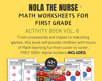 Children's Activity Book | DIY Activity Book| Printable Book | Kid Maze | First Grade Homeschool |Digital Sticker Pack | INSTANT DOWNLOAD