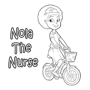 Children's Coloring Book Germs Coloring Book Handwashing Nola Elementary Homeschool Book Digital Sticker Pack INSTANT DOWNLOAD zdjęcie 10