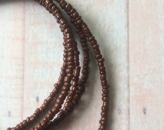 thumbnail image 2 of Handmade Tie-On African Waist Beads – Crystal Belly Chain With Weight Loss Charm – Togo 2 of 6