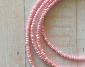 Pink Waist Beads for Weight Loss Tie on Waist Beads