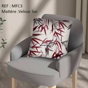 Housse de Coussin Décorative 45 x 45 cm en Velours Doux et Durable pour Canapé, Sofa, Lit, Maison, Salon, Chambre.(Rouge)