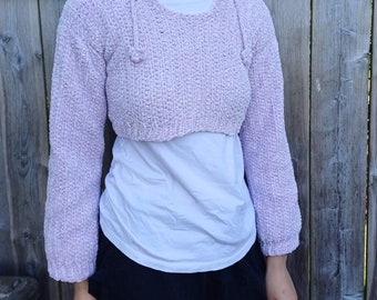 Cozie Cropped Hoodie Crochet Pattern