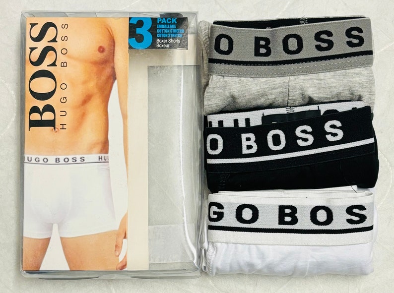 Hugo Boss Men's Boxer 3 in Pack - Etsy