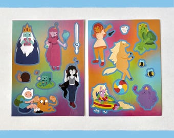 Adventure Time Sticker Sheet - Etsy