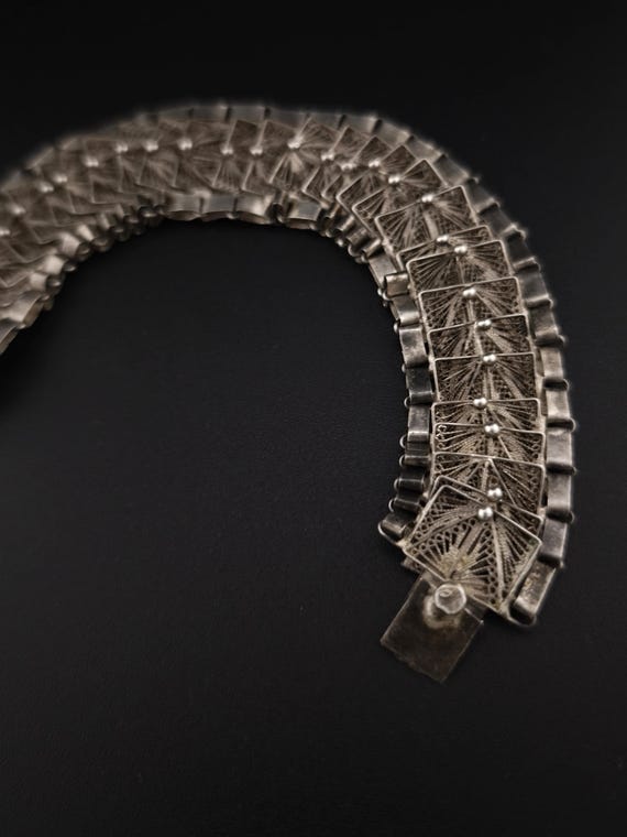 Articulated bracelet in solid silver. - image 5