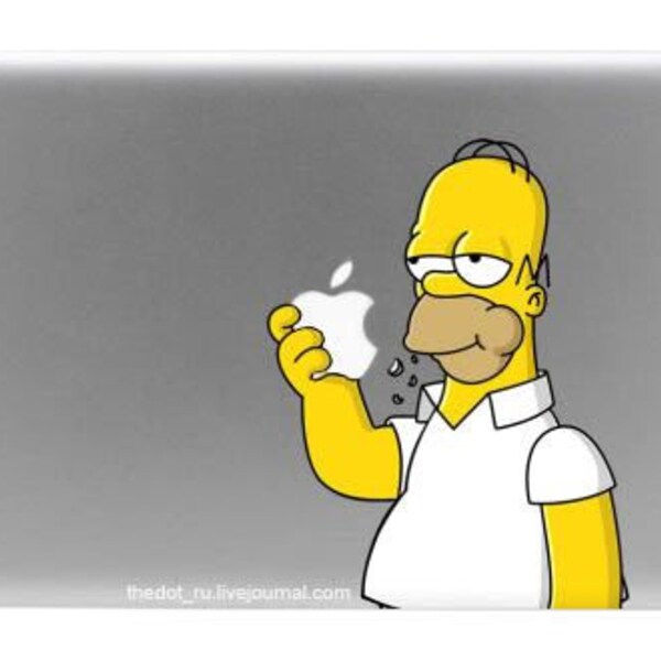 Homer Simpson Macbook Decal Sticker