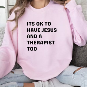 Chemise de thérapeute Cadeau de thérapeute Cadeau pour thérapeute Sweat-shirt de thérapie Chemise de santé mentale Chemise de sensibilisation Chemise de conseiller Chemise de psychologue