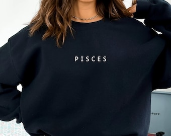 Pisces Sweatshirt, Pisces Zodiac Birthday Gift, Pisces shirt, Astrology Shirt, Pisces Gifts, February March Birthday, Gift for Pisces