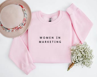 Women in marketing sweater, cadeau voor marketeers, marketingshirt, cadeau marketeer, marketingspecialist, afstudeercadeau, marketingdiploma