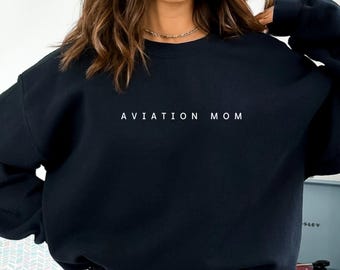 Sudadera para mamá de la aviación, Mujeres en la aviación, Regalo para el Día de la Madre, Regalo para mamá, Suéter de piloto, Regalo de graduación de aviación, Piloto femenino