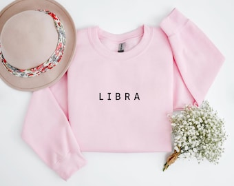 Bluza z nadrukiem Wagi, prezent urodzinowy dla Wagi, koszulka z napisem „Waga” ze znakiem zodiaku, koszulka z napisem „Waga”, koszulka z napisem „Astrologia”, prezenty dla Wagi, prezent dla znaku zodiaku, bluza z napisem „Znak zodiaku”