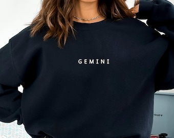 Gemini Sweatshirt, Gemini Zodiac tshirt, Gemini shirt, Astrology Shirt, Gemini Gifts, Zodiac Gifts, Zodiac Sign Sweatshirt, Gift for BFF