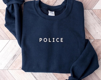 Camiseta de policía, regalo de agradecimiento a la policía, sudadera unisex de policía, regalo para policía, regalo para mamá policía, regalo para papá policía, camiseta de oficial de policía
