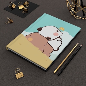 Bubu e Dudu Love, Panda Love, Diario con copertina rigida Matte, Regali per lei, regali per lui, bubu e dudu