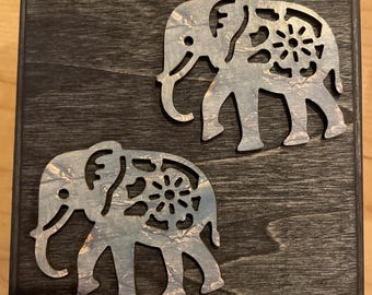 Houten olifantenherinneringsdoos: sentimenteel woondecoratie