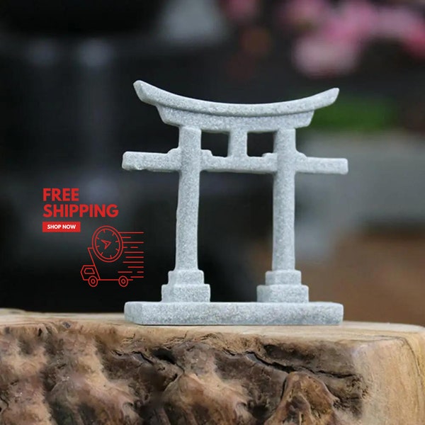 Japans Torii Decor - Zen Garden & Shinto Altaar Plank Miniatuur Heiligdom - Bonsai Decor - Japan Mini Tuinaccessoires - Home Decor Accent