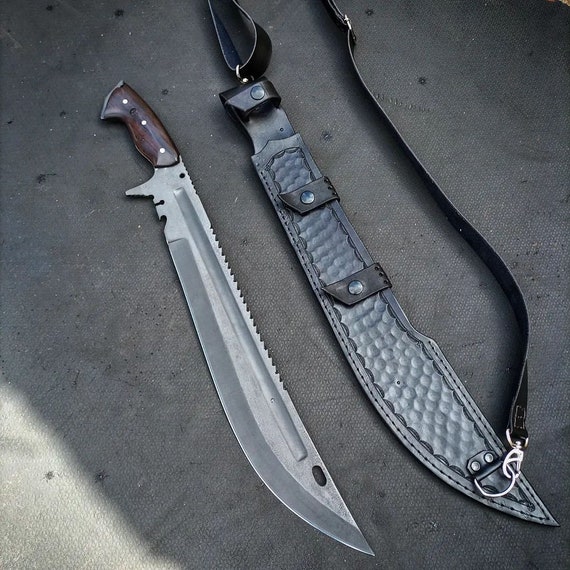Hand-Forged Machete Knife | Camping Knife | Husband Gift | Personalized Gift | Full Tang Knife | Hunting Blade | Survival Machete | Man gift