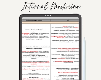 Guía de estudio de medicina interna / Revisión didáctica de EOR y PANCE para la escuela de PA / Revisión de historias clínicas / Apuntes / Asistente médico / Enfermero practicante