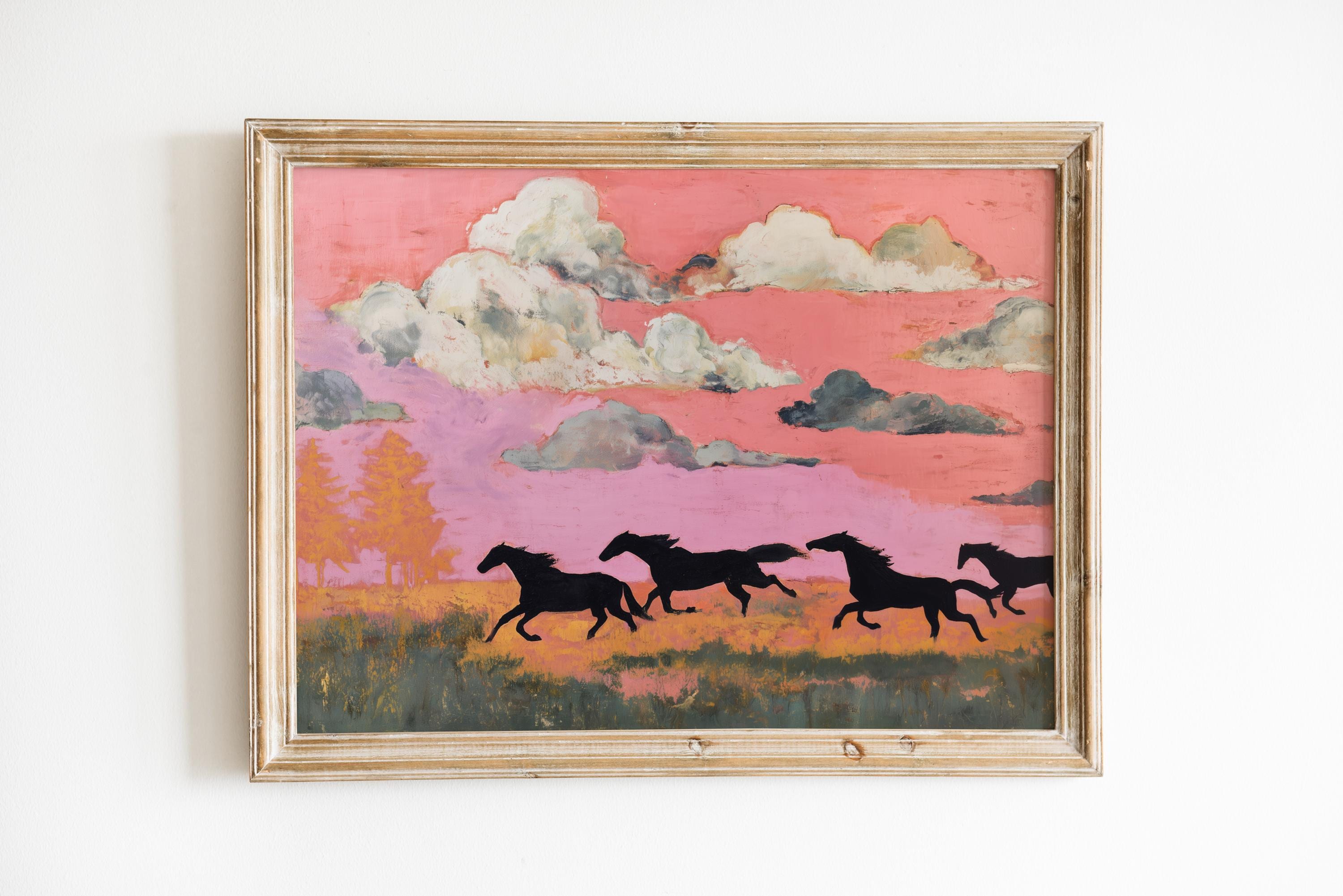 7 horse painting - Etsy 日本