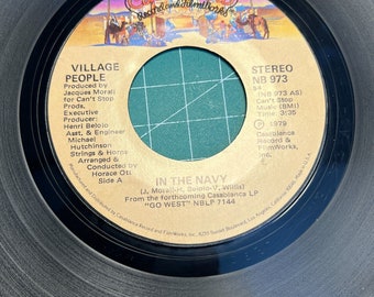 Village People In the Navy Casablanca NB-873 1979 Rock Vinyl 45 7" Bon état