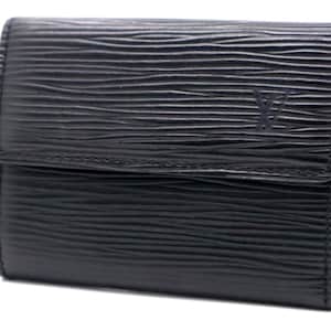 Monedero y tarjetero de piel Epi Compact de Louis Vuitton Ludlow, color negro, auténtico, regalo, envío nacional gratuito