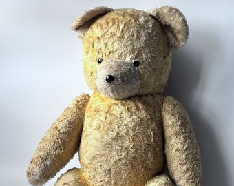 Hermoso osito de peluche antiguo de 70 cm-27,6 pulgadas / (Steiff / Mohair) - Décadas de 1930/40/50