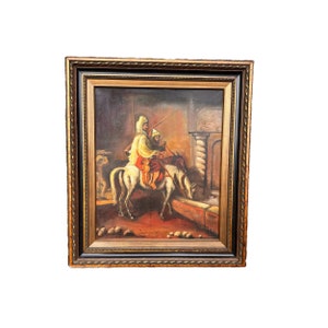 Prachtig Olieverf Schilderij - Verovering van Jeruzalem - Uniek Kunstwerk! - Gratis Verzending - Kunstwerk - Interieur design - Antiek