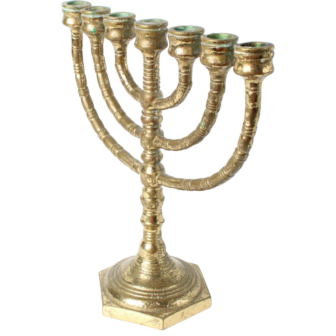 アンティーク メノーラー イスラエル製 真鍮 燭台 イスラエル