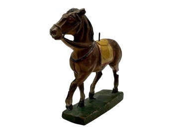 Figurine de cheval antique Elastolin Allemagne - années 1910/1920