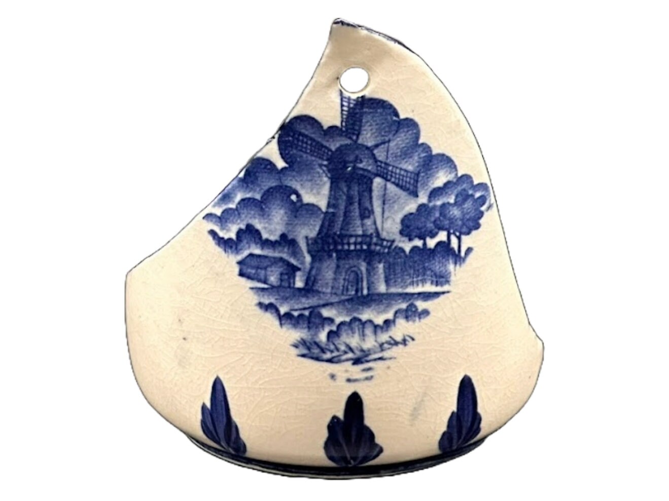 デルフト ブルー キャンドル スタンド - 15 cm (5.91 インチ) - 完璧な