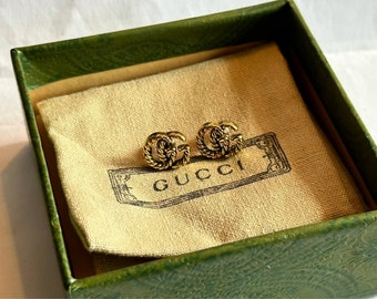 Boucles d'oreilles Gucci vintage des années 80 - Mode rétro élégante - Boucles d'oreilles - Livraison gratuite - Gucci - Chanel - Boucles d'oreilles design - Grand cadeau