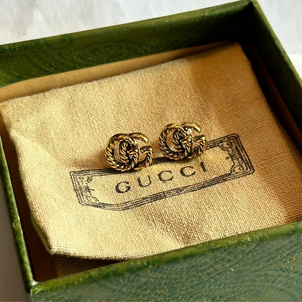 Vintage Gucci Ohrringe aus den 80ern – Stilvolle Retro-Mode – Ohrringe – Kostenloser Versand – Gucci – Chanel – Designer-Ohrringe – tolles Geschenk