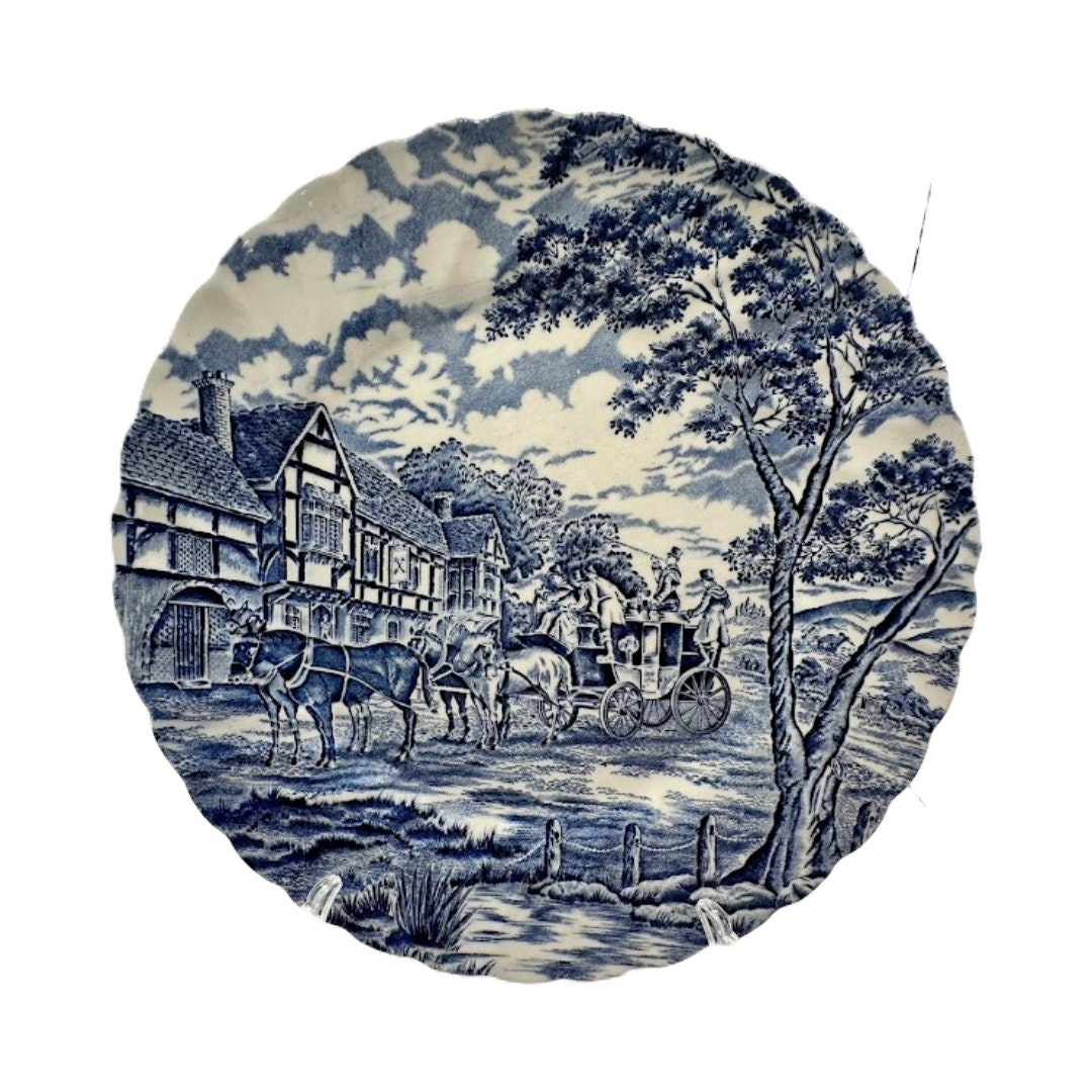 Elegant Staffordshire Royal Mail Plate - Classic Collection Piece
