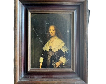 Élégance intemporelle : reproduction vintage du Portrait de Maria Trip de Rembrandt