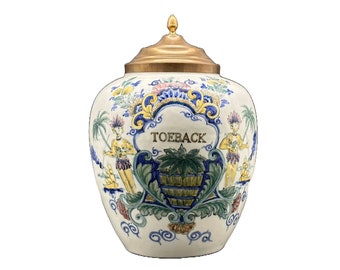Fantastisch Antieke Tabakspot - Delfts Blauw - Vintage - Antiek - Gift - Cadeau - Homedecor - Interieur
