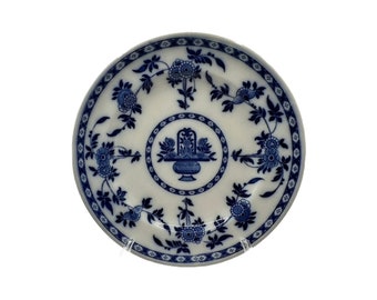 Vintage Delftsblauw Stijl Bord - Minton Delft Flow, 1912