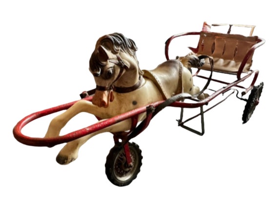 Vintage Horse Pedal Car A Nostalgic Adventure for Young Explorers Gift Free Shipping Interior Design Antique Vintage Etsy UK