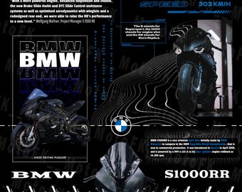 Graphic design of motorcycle BMW S1000RR