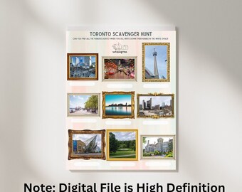 Toronto Scavenger Hunt for Kids Printable PDF
