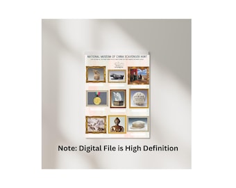 National Museum of China Scavenger Hunt for Kids Printable PDF
