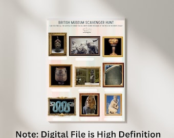 Afdrukbare pdf-bestand van British Museum Scavenger Hunt voor kinderen