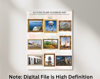 Alcatraz Island Scavenger Hunt for Kids Printable PDF