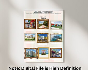 Miami Scavenger Hunt for Kids Printable PDF