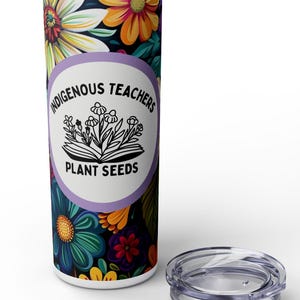 Lehrer Indigenous Skinny Becher mit Stroh, 20oz