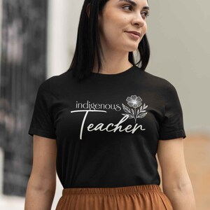 Indigenous Teacher Unisex Sleeve Tee Native tshirts Indigenous gift shop