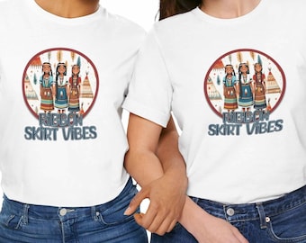 Ribbon Skirt Vibes Indigenous Tshirt Native owned tees Indigenous gift shop