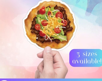 Indian Taco Frybread Native Design stickers. Indigenous owned Gifts