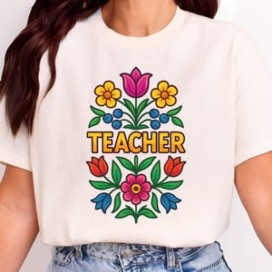 Native owned Floral Teacher Tshirt Sweatshirt, Indigenous Owned Gift Shop